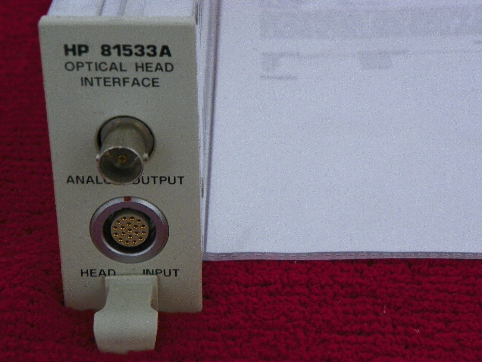 HP/Agilent 81533A Optical interface for 8153A,8163A,8164A & 8166A NIST 5/16 (2) HP/Agilent 81533A Optical interface for 8153A,8163A,8164A & 8166A NIST 5/16 (2)